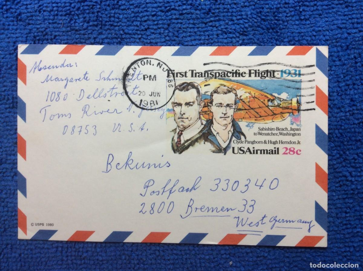 Sellos: ESTADOS UNIDOS. 1981 TARJETA POSTAL CIRCULADA (1DDI62)
