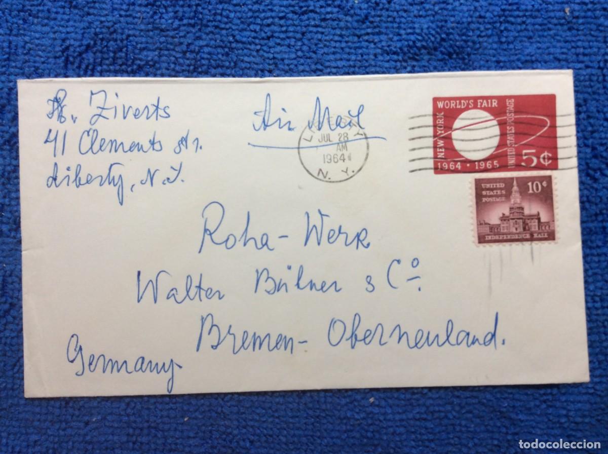 Sellos: ESTADOS UNIDOS. 1964 CARTA CIRCULADA (1DDI63)