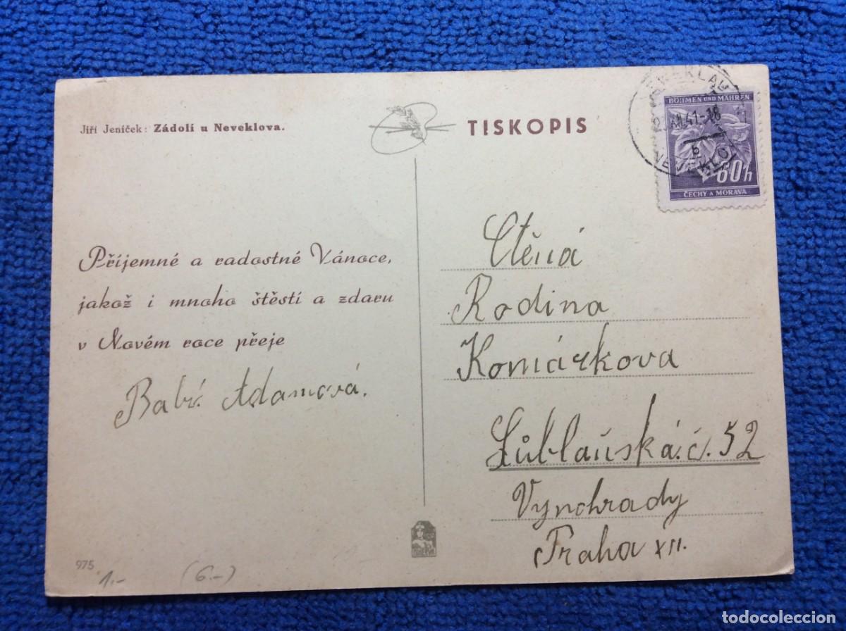 Sellos: ALEMANIA. OCUPACI&Oacute;N DE BOHEMIA Y MORAVIA. 1941. TARJETA CIRCULADA (1DDI90)