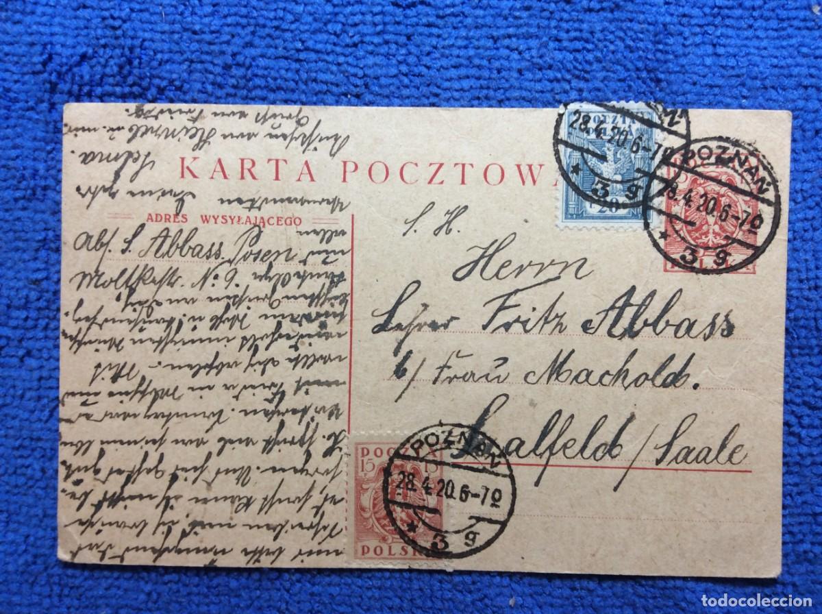 Sellos: POLONIA. 1920 TARJETA POSTAL CIRCULADA (1DDI94)