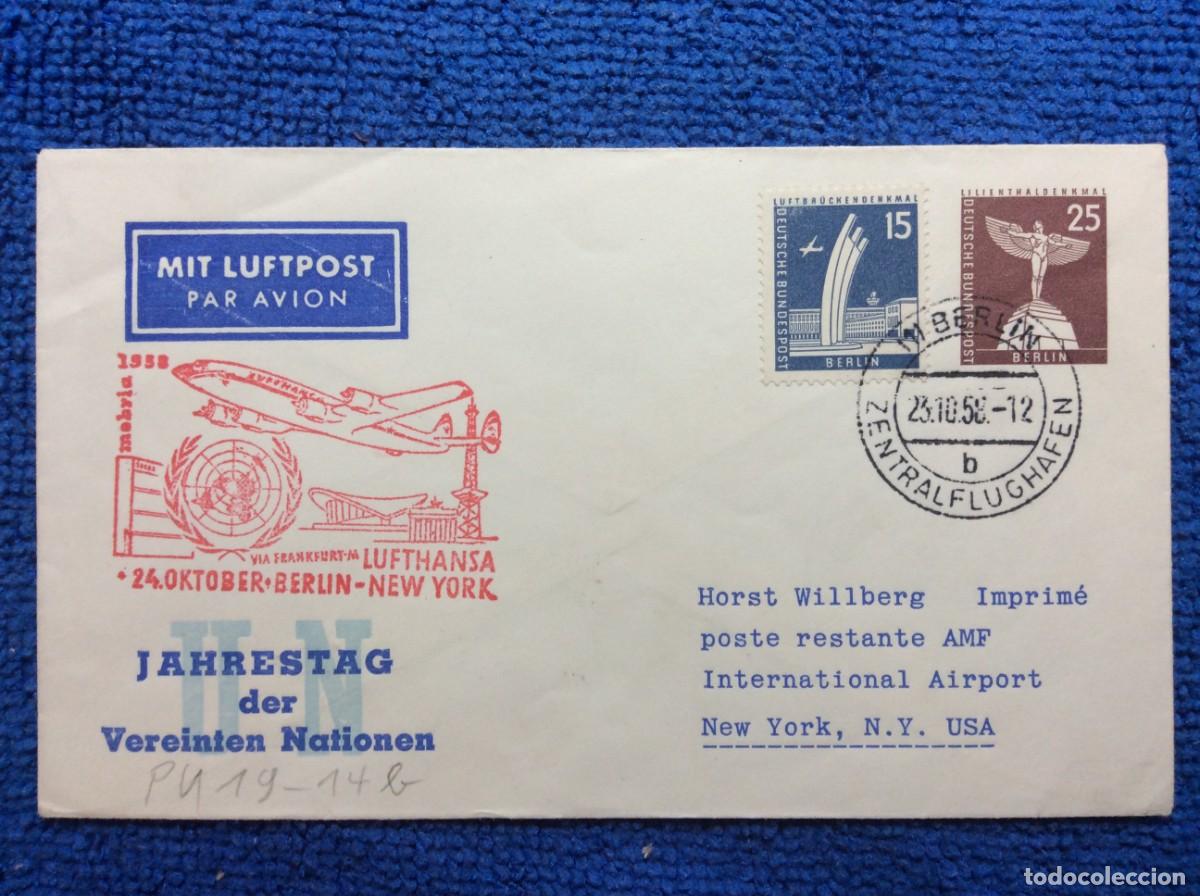 Sellos: ALEMANIA (BERL&Iacute;N). 1958 ENTERO POSTAL CIRCULADO (1DDI87)