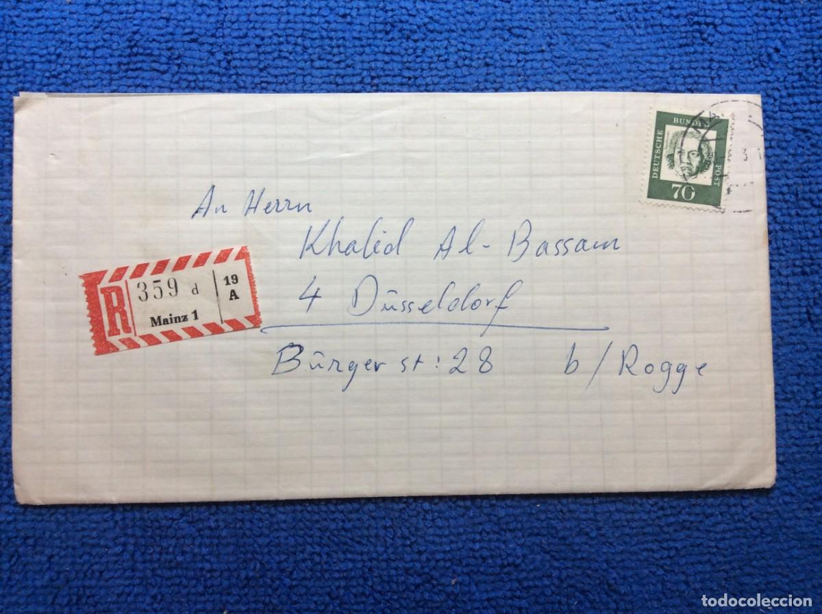 Sellos: ALEMANIA 1963 CARTA CERTIFICADA (1DDM26)