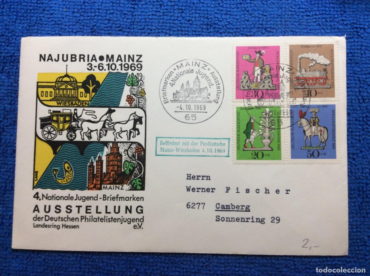 Sellos: ALEMANIA 1969 CARTA CIRCULADA. INTERESANTE MATASELLOS (1DDM32)