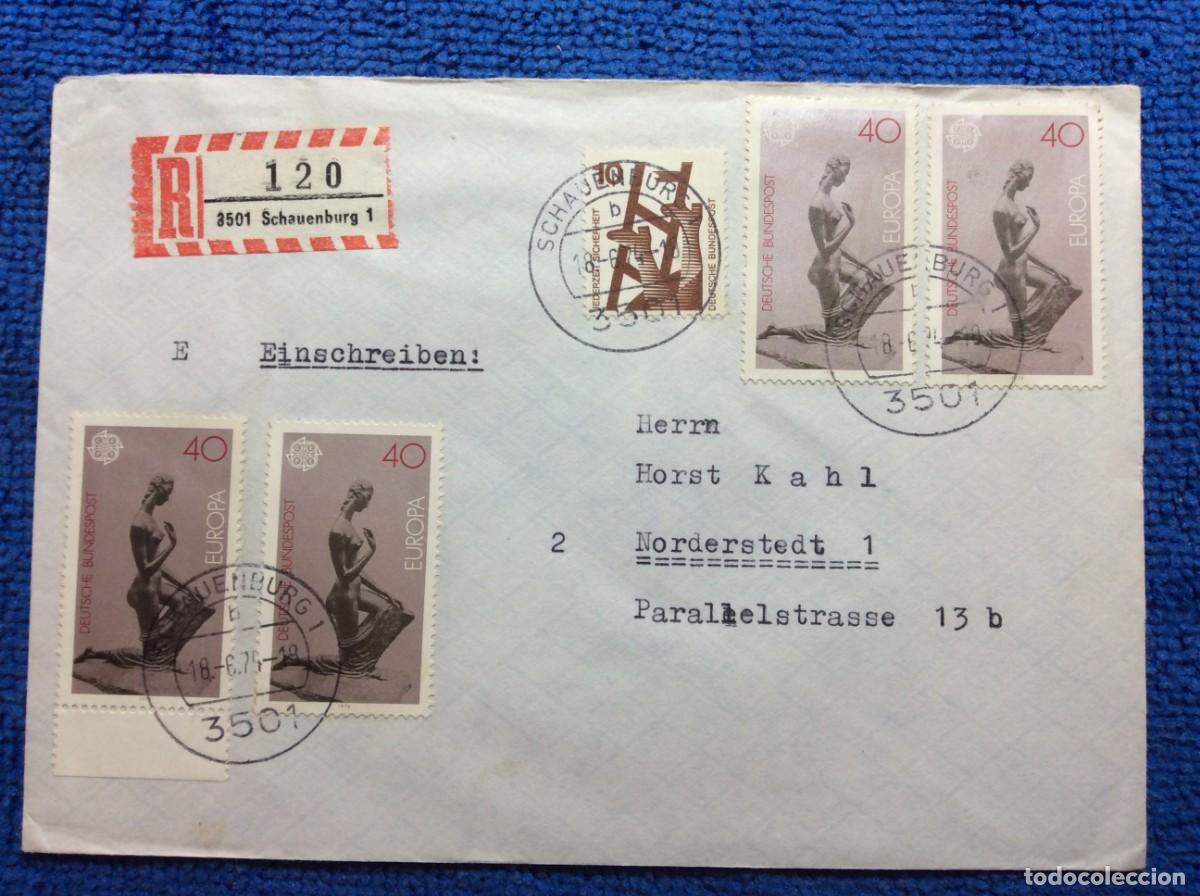 Sellos: ALEMANIA 1974 CARTA CERTIFICADA (1DDM62)