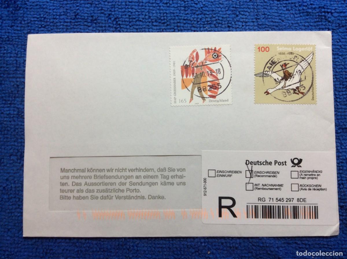 Sellos: ALEMANIA 2013 CARTA CERTIFICADA (1DDM65)