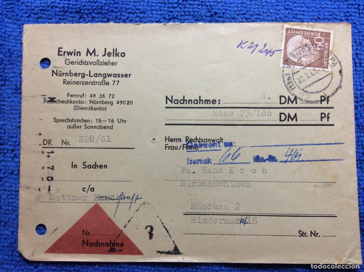 Sellos: ALEMANIA 1961 CONTRAREEMBOLSO (NACHNAHME) (1DDM71)