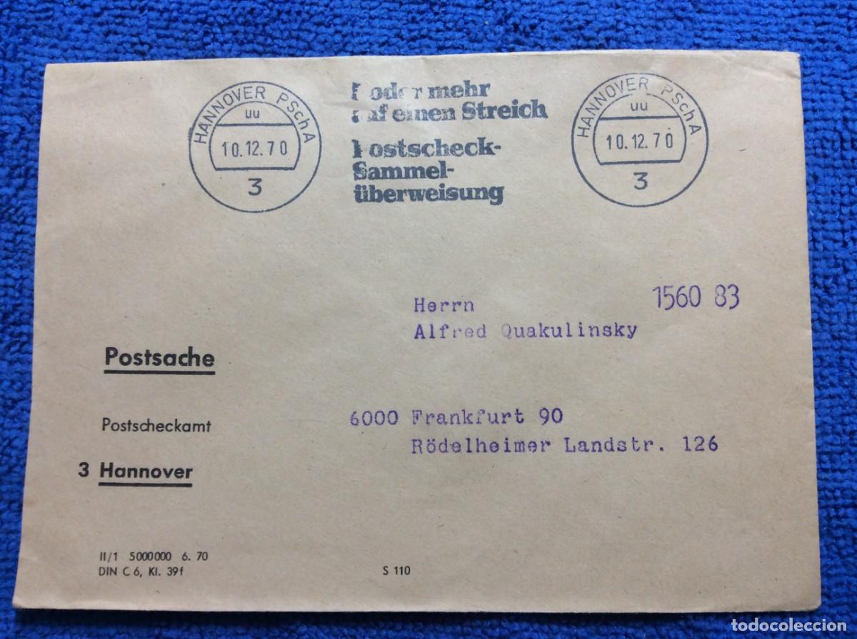 Sellos: ALEMANIA 1970 CARTA CIRCULADA. MATASELLOS INTERESANTE (1DDN01)