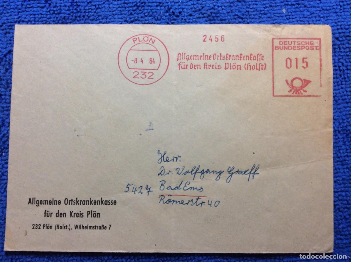 Sellos: ALEMANIA 1964 CARTA CIRCULADA. MATASELLOS INTERESANTE (1DDN03)