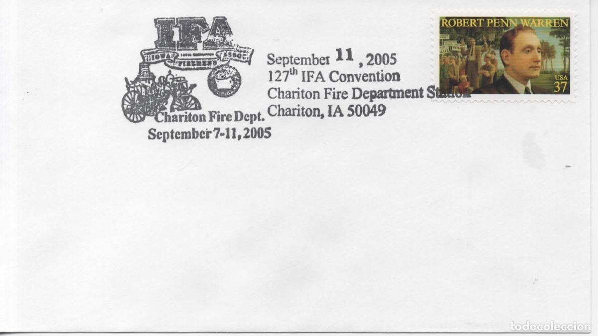 Sellos: ESTADOS UNIDOS CHARITON 2005 FIRE DEPARTMENT BOMBERO FIREMAN FUEGO