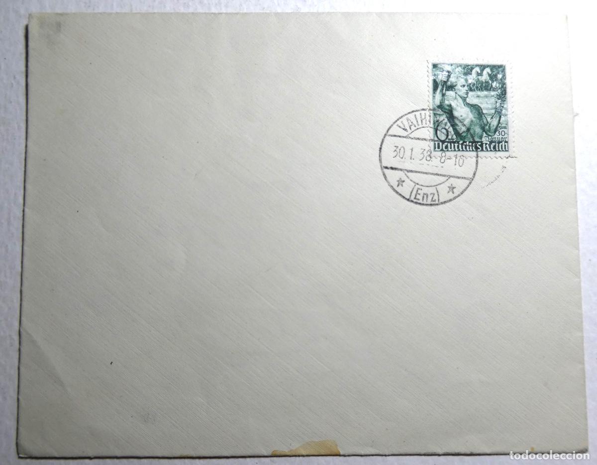 Sellos: Entero postal Tercer Reich 30 de enero de 1938, quinto aniversario del gobierno de Hitler