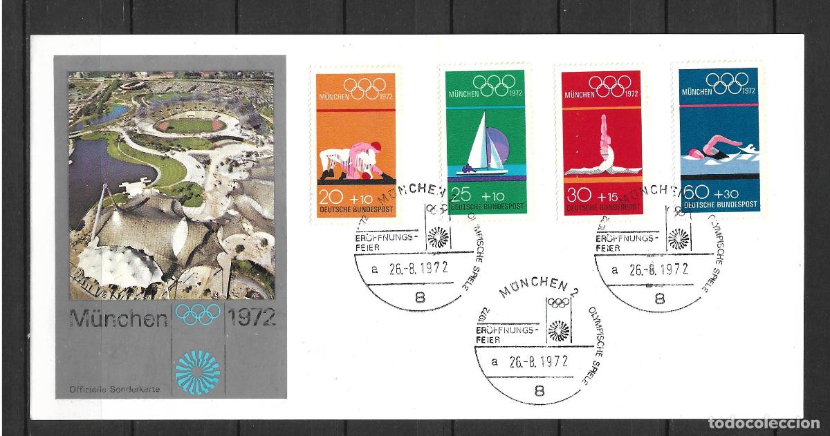 Sellos: alemania 1972 tarjeta circulada - 152/3