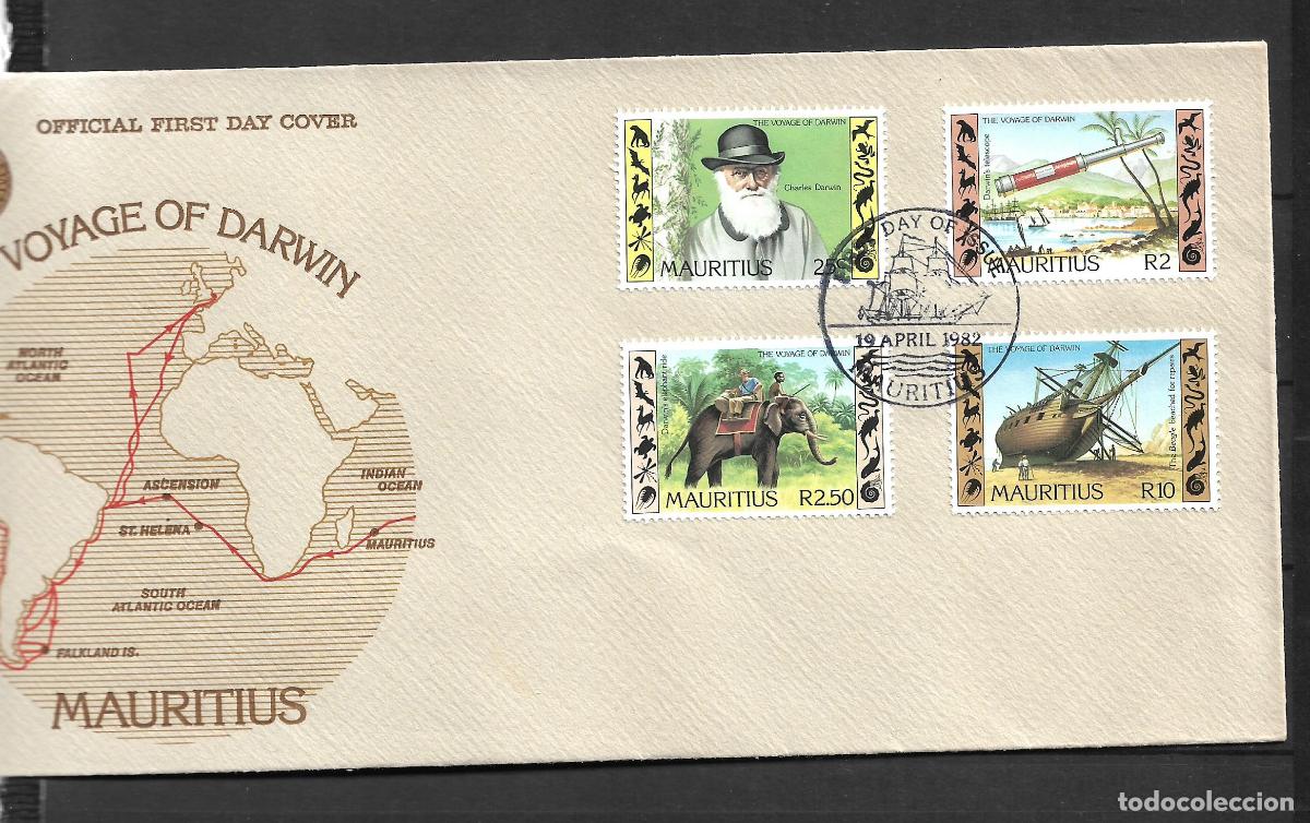 Sellos: mauritius 1982 sobre primer dia - 152/3