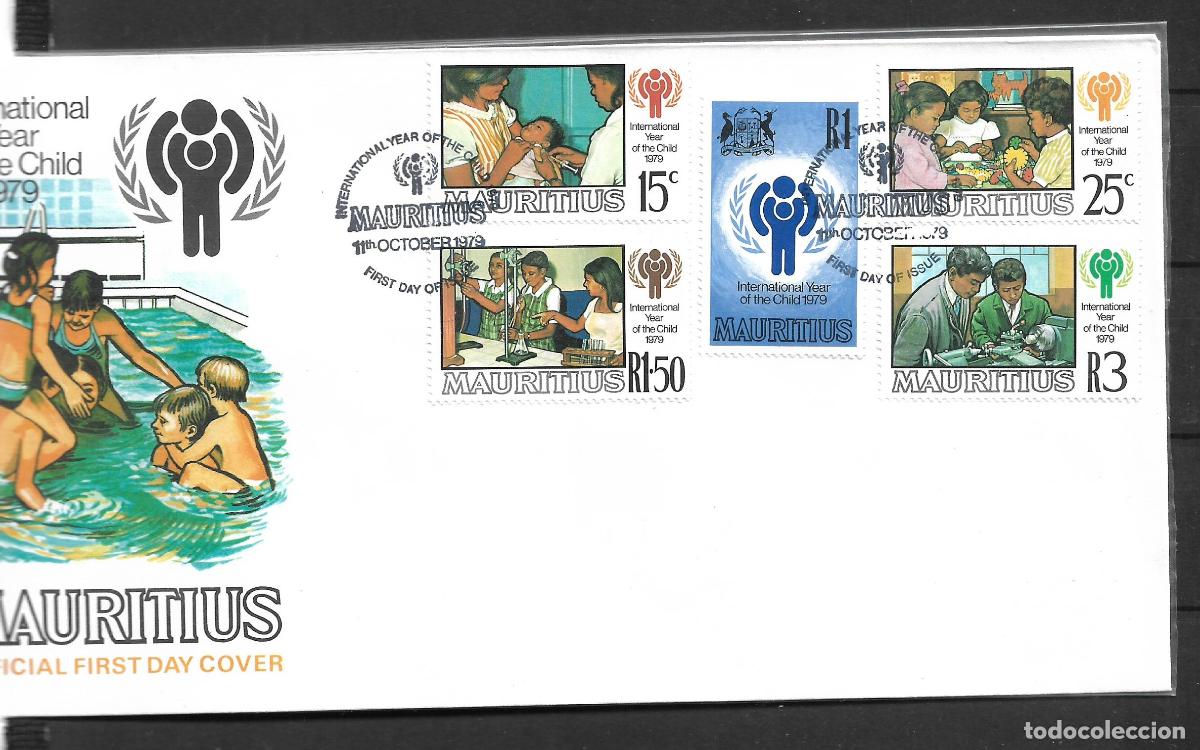 Sellos: mauritius 1979 sobre primer dia - 152/3