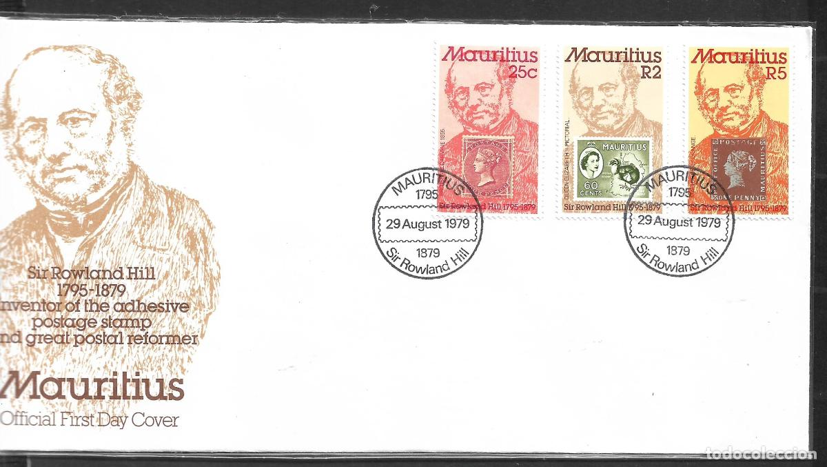 Sellos: mauritius 1979 sobre primer dia - 152/3