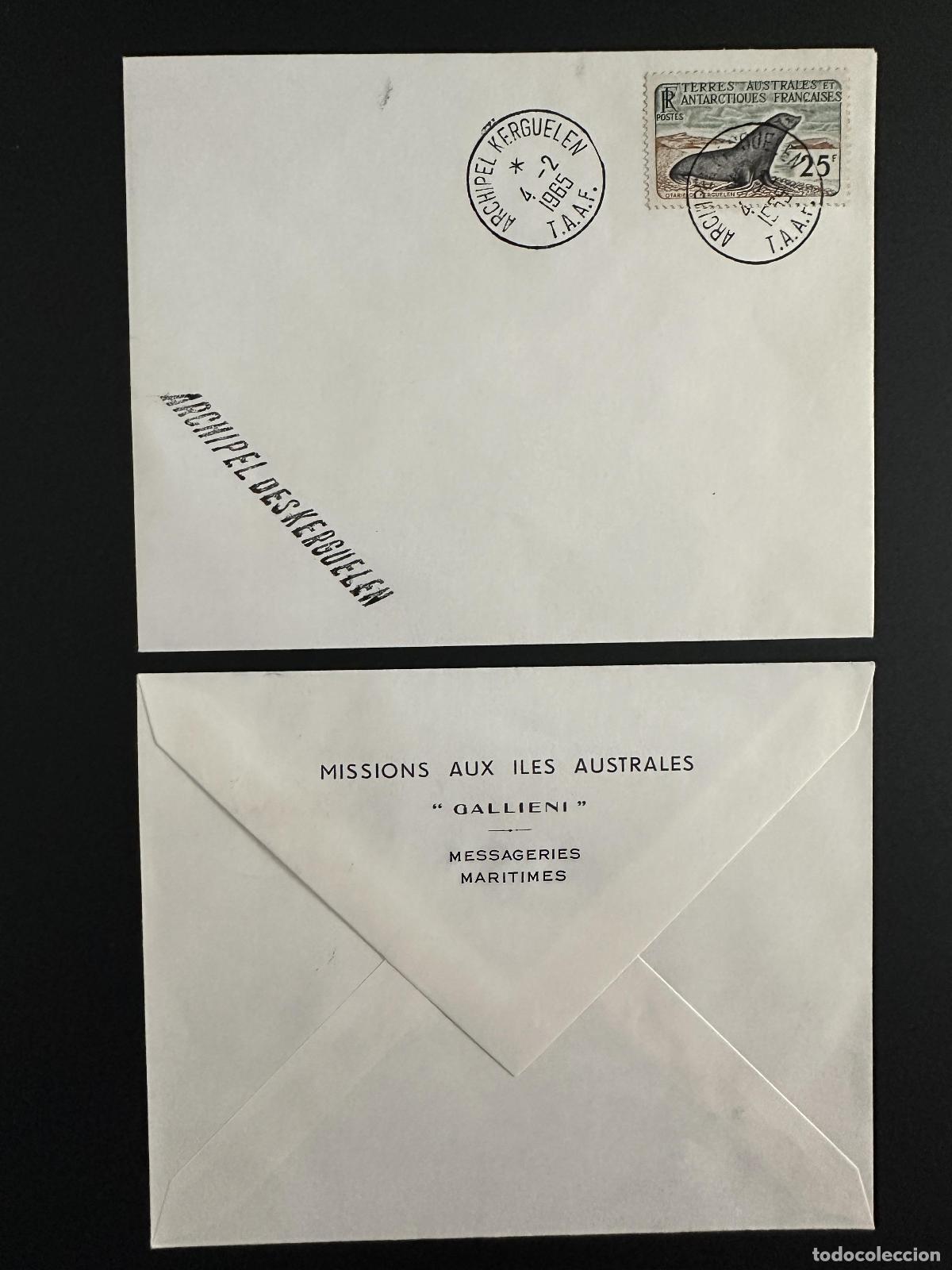 Sellos: TAFA FAAT 1964 Foli &laquo;Galli&eacute;ni&raquo; YT N&ordm; 16 Kerguelen Seal 04.02.1964
