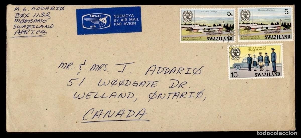 Sellos: SWAZILAND CC A CANADA SELLOS ESCUELA DE POLICIA POLICE SCHOOL
