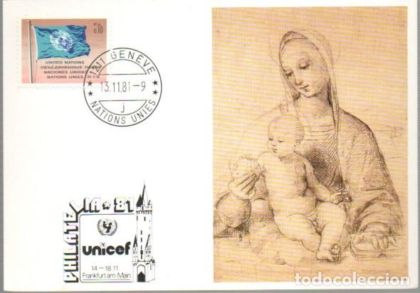 Sellos: Naciones Unidas, UNICEF, PHILATELIA - 81, matasello 13-11-1981
