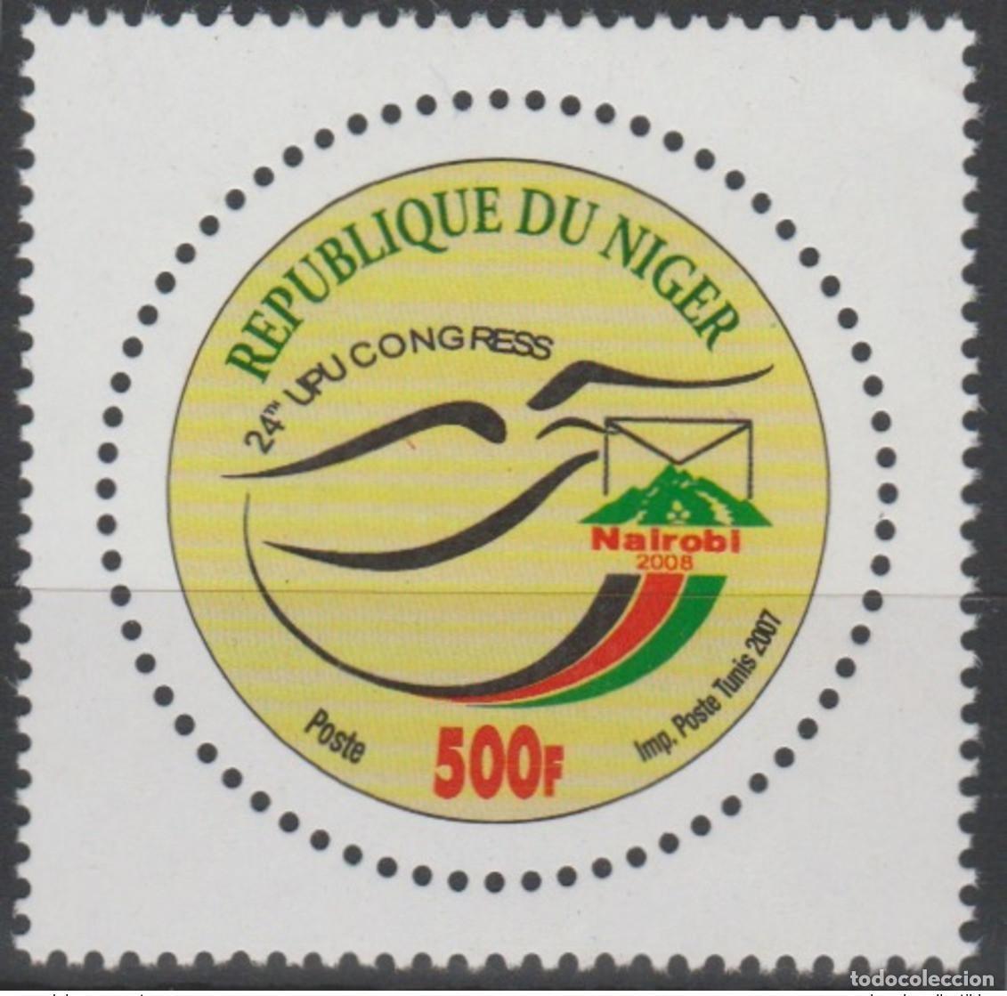 Sellos: N&iacute;ger 2007 Mi. 2006 24&ordm; Congreso de la UPU Nairobi Kenia 2008 MNH ** 1 val.