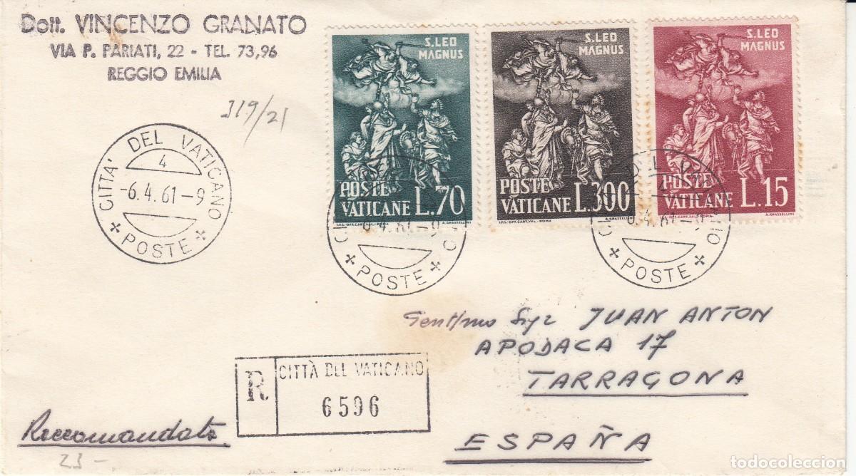 Sellos: VATICANO - SERIE COMPLETA 150 ANIVERSARIO FALLECIMIENTO PAPA LE&Oacute;N EL GRANDE - 1961