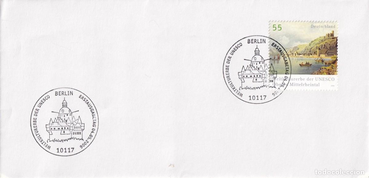 Sellos: Sobre Alemania Berl&iacute;n 2006 - UNESCO Patrimonio mundial alem&aacute;n La ciudad renana de San Goarshause