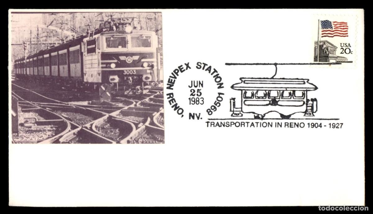 Sellos: ESTADOS UNIDOS USA RENO NEVADA TRANVIA TRAM 1983