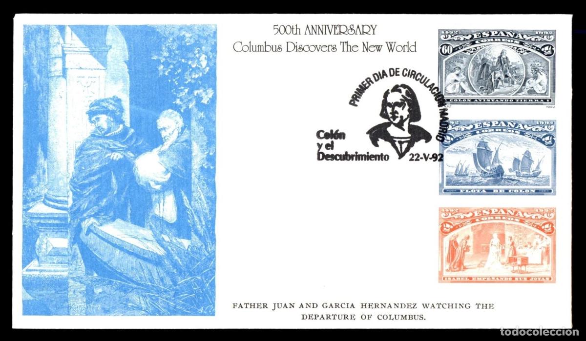 Sellos: ESPA&Ntilde;A FDC COLON COLUMBUS