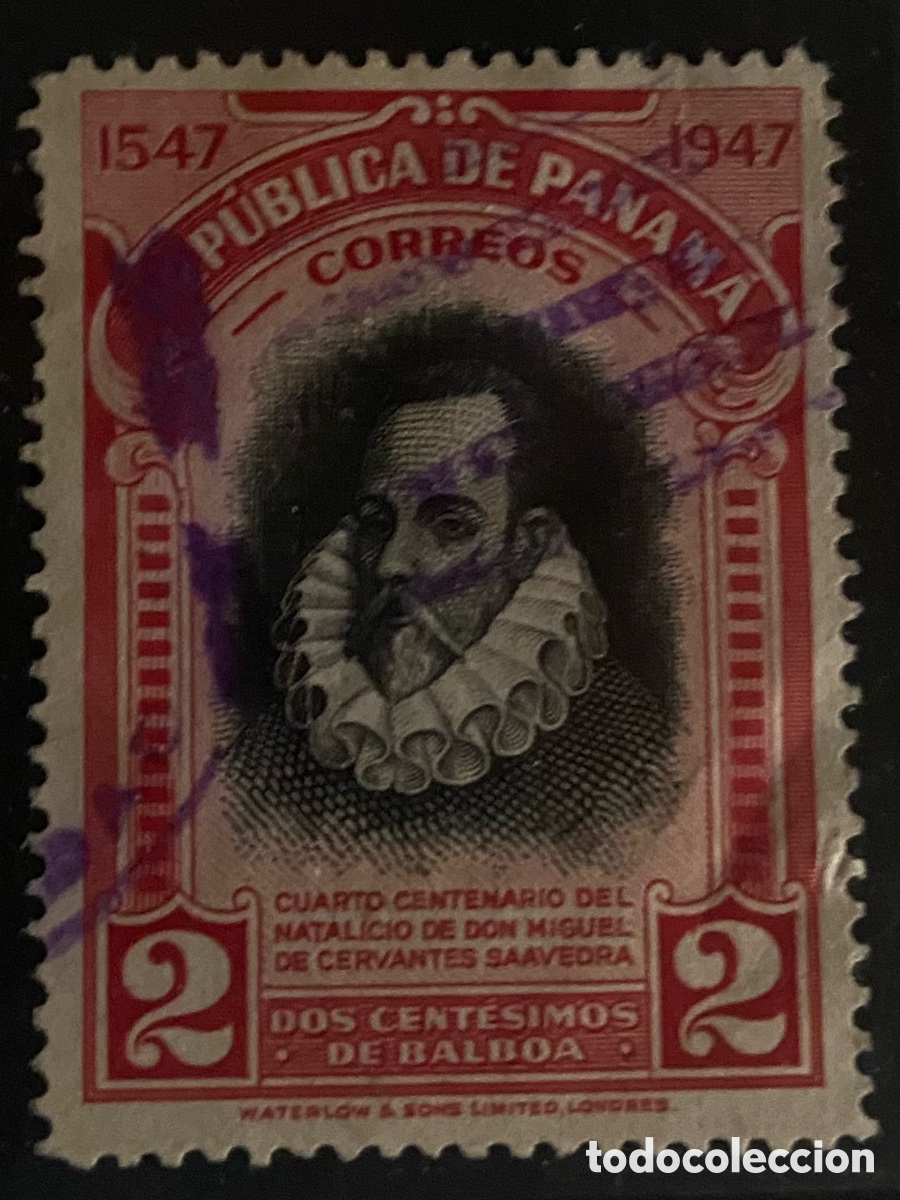 Sellos: PANAMA SELLO 1948. CERVANTES Y EL QUIJOTE. USADO (SELLO CIRCULADO)
