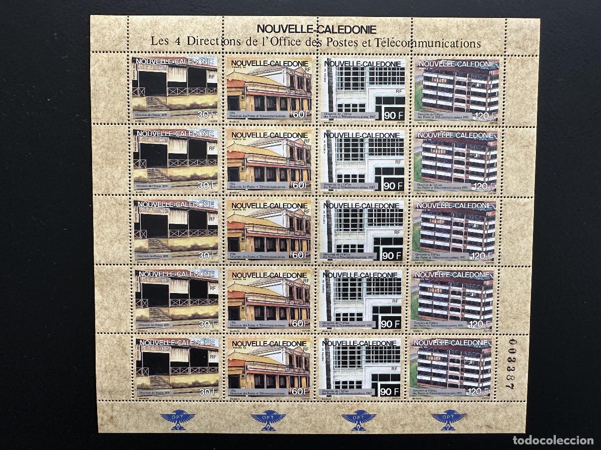 Sellos: Nueva Caledonia 1994 YT 658-661 Tabl&oacute;n Direcci&oacute;n Postes Telecomunicaciones