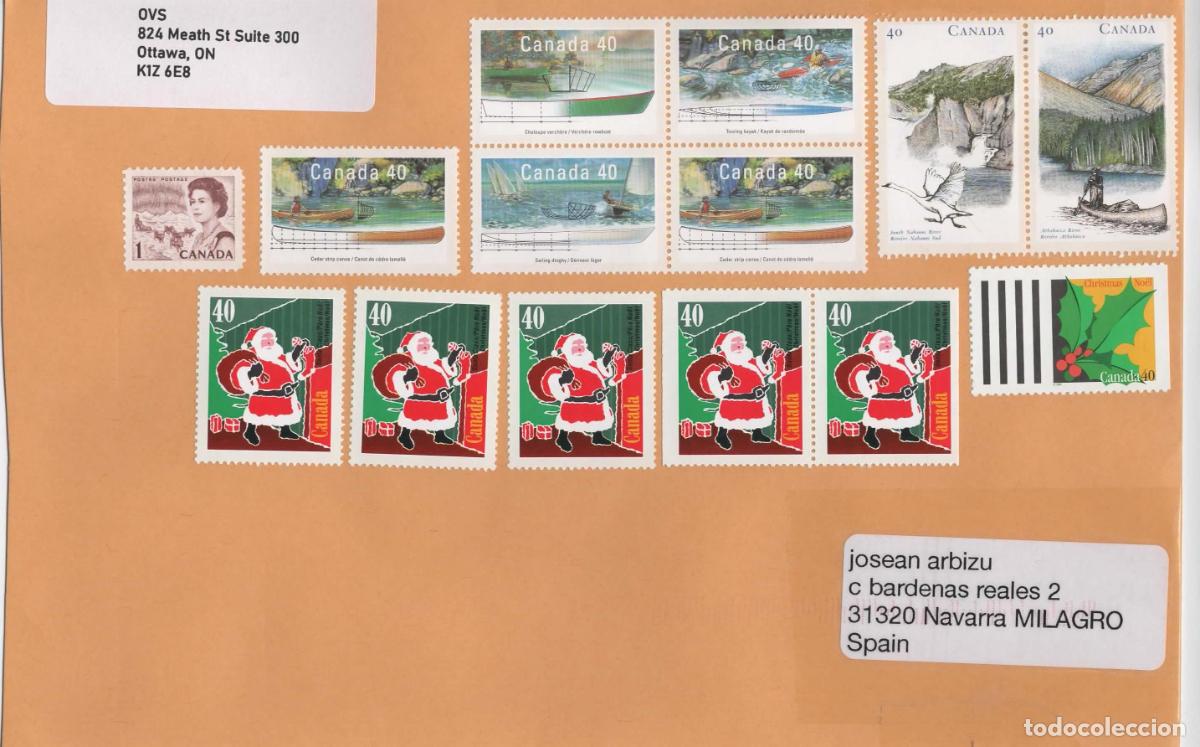 Sellos: CANADA CC SELOS SANTA CLAUS NAVIDAD CHRISTMAS BARCO ATABASCA RIVER