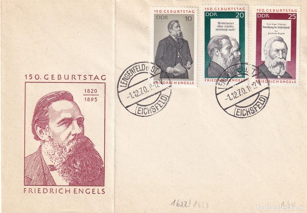 Sellos: Alemania 1970 / 150 Geburstag Friedrich Engels 1820-1895 - 150 Aniv. del nacimiento del fil&oacute;sofo F..