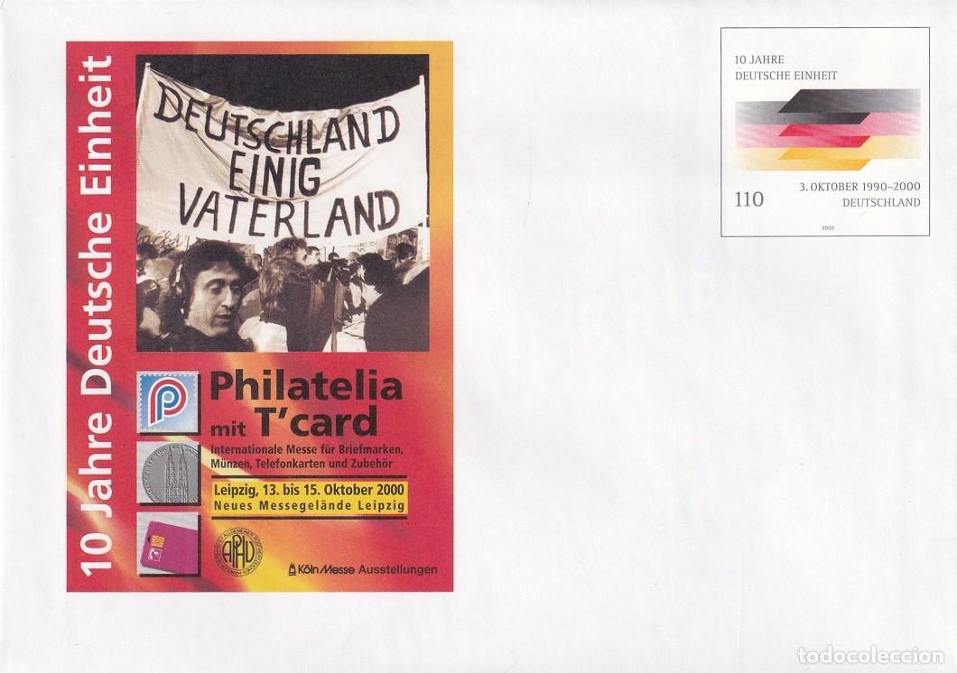 Sellos: Alemania 2000 - X Aniversario de la reunificaci&oacute;n de Alemania / Philatelia mit T'card - 10 Jahre D..