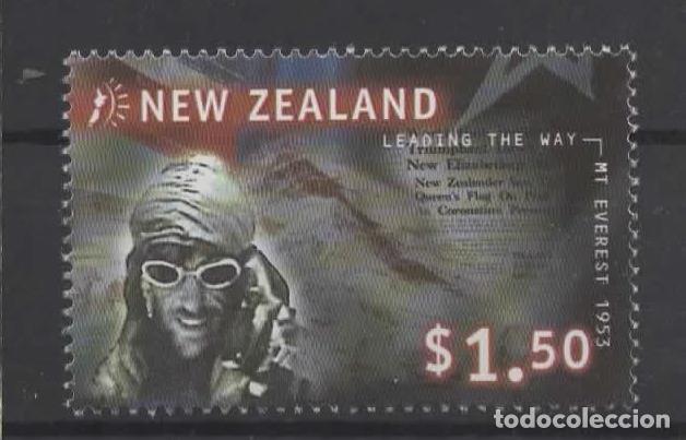 Sellos: NUEVA ZELANDA EDMUND HILLARY MOUNT EVEREST 1953 ALPINISMO