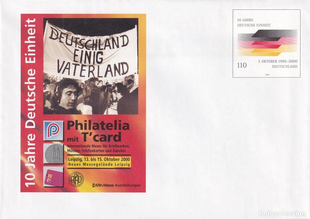 Sellos: Alemania 2000 - X Aniversario de la reunificaci&oacute;n de Alemania / Philatelia mit T'card - 10 Jahre D..