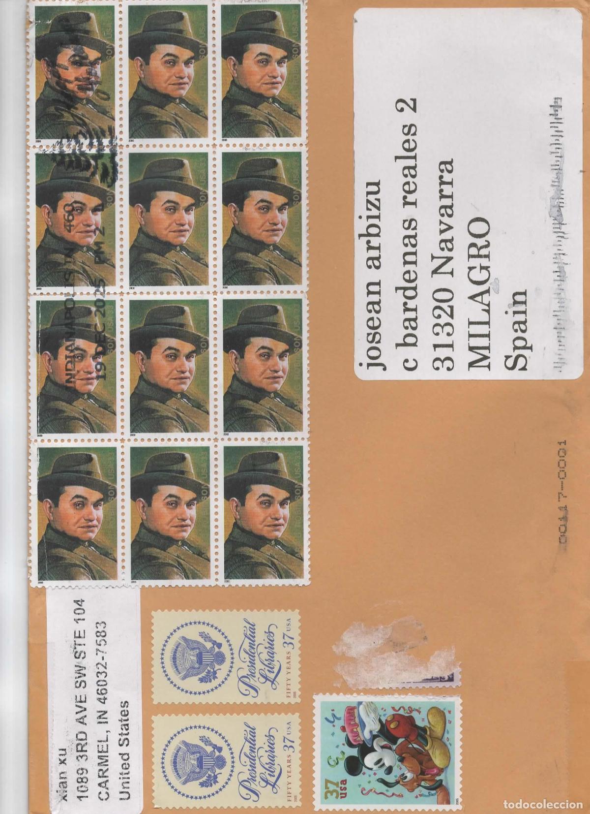 Sellos: ESTADOS UNIDOS USA CSELLOS DISNEY CINE FILM EDWARD G ROBINSON