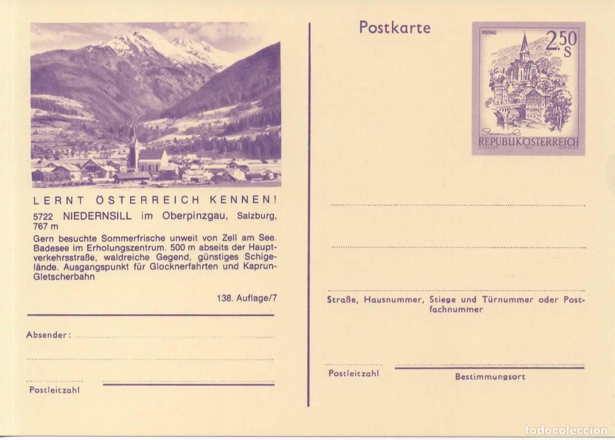 Sellos: AUSTRIA ENTERO POSTAL NIEDERNSILL
