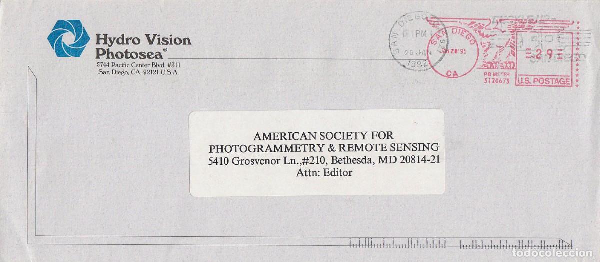 Sellos: Estados Unidos, Franqueo mec&aacute;nico de la firma HYDRO VISION PHOTOSEA, DE FOTOGRAFIA SUBACUATICA ERROR