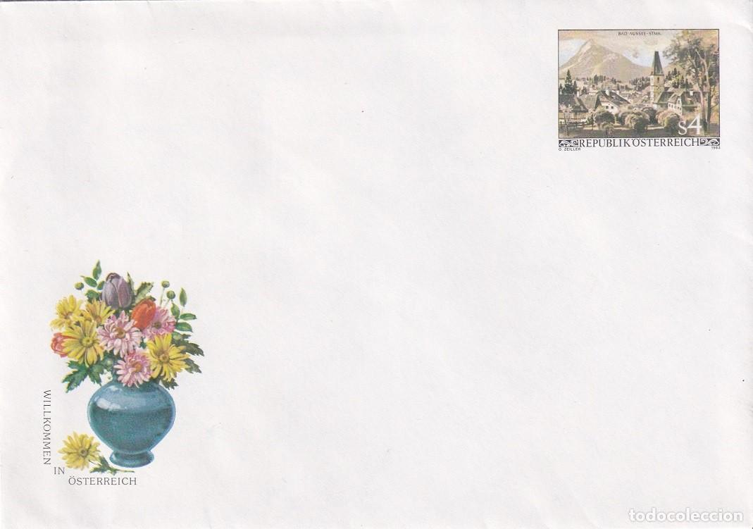 Timbres: Sobre entero postal Austria 1983 - Bienvenido a Austria - Balneario de Bad Aussee - Paisajes turismo