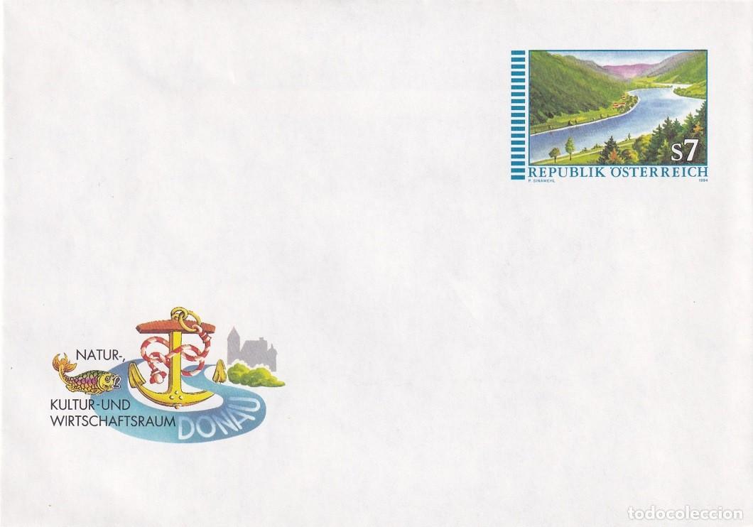 Stamps: Sobre entero postal Austria 1994 - Espacio Natural, Cultural y Econ&oacute;mico del Danubio - Natur - Donau