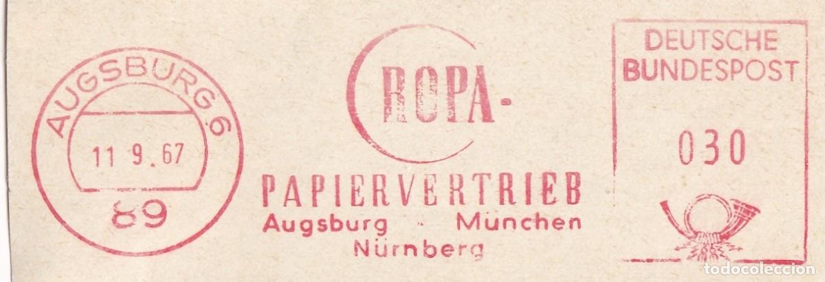 Stamps: Marcofilia Alemania 1967 - Empresa de distribuci&oacute;n y venta de papel - ROPA-PAPIERVERTRIEB