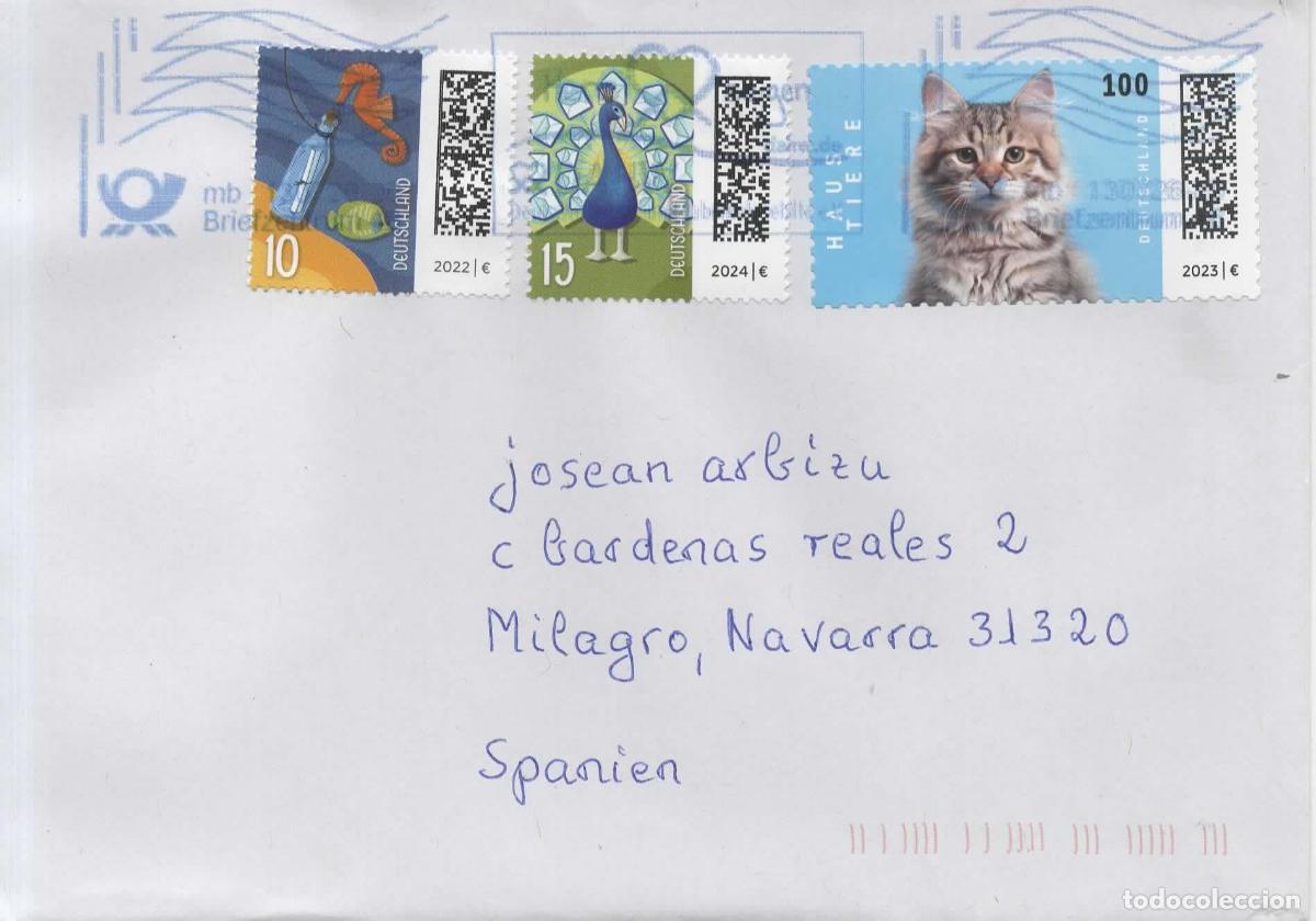 Sellos: ALEMANIA SELLOS QR CODER GATO CAT FELINO