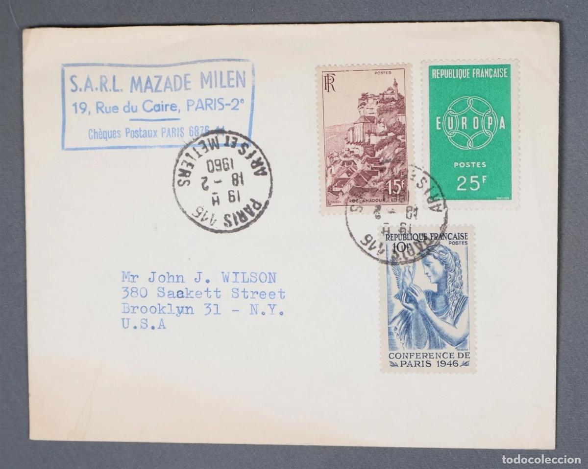 Stamps: FRANCIA A USA 1960 PARIS ARTS ET METIERS