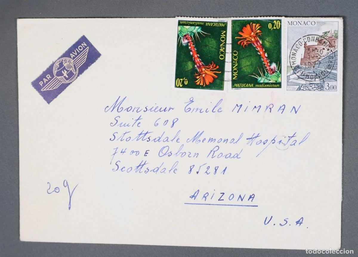 Timbres: MONACO A USA 1977 SELLO CASTILLO MATUCANA CACTUS