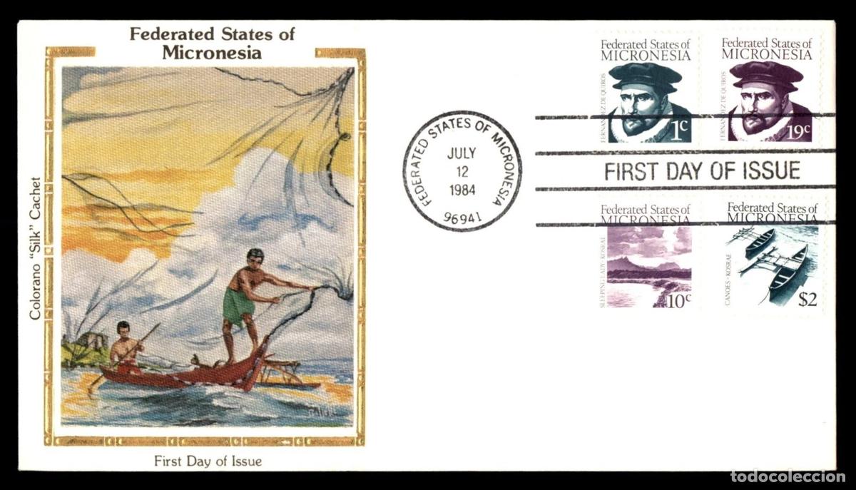 Stamps: MICRONESIA SPD EXPLORADORES PACIFICO FERNANDEZ DE QUIROS