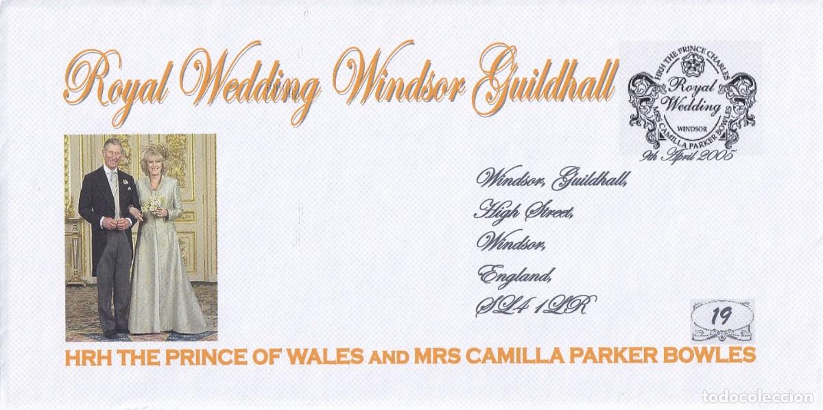 Stamps: Sobre + Tarjeta Gran Breta&ntilde;a 2005 - Boda del Pr&iacute;ncipe Carlos con Camilla Parker Bowles - Royal Weddi
