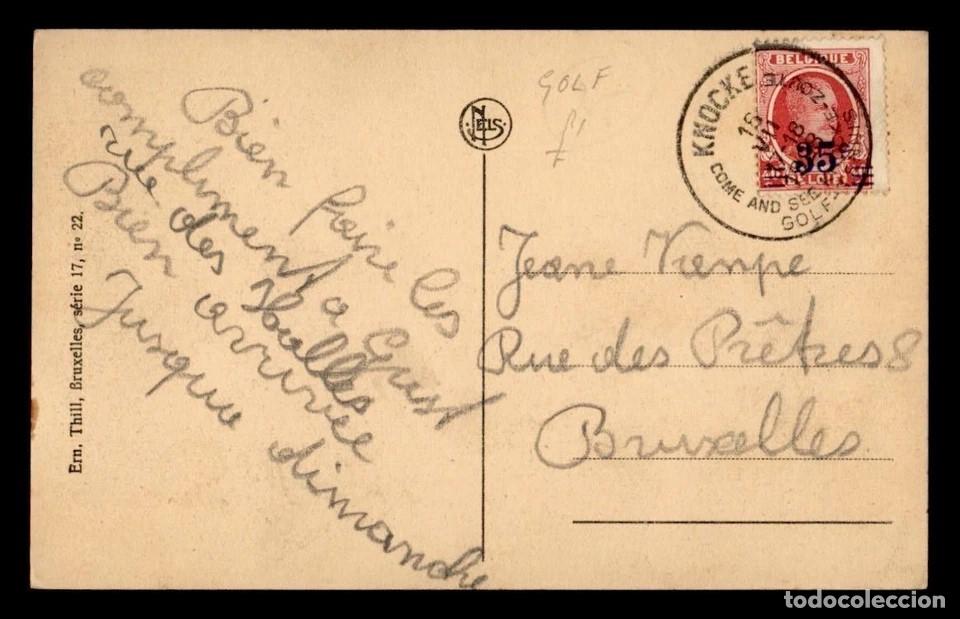 Sellos: BELGICA KNOCKE 1928 MAT GOLF