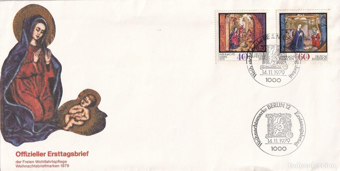 Timbres: Sobre Alemania Berl&iacute;n 1979 - Navidad - Abad&iacute;a cisterciense de Altenberg - Offizieller Ersttagsbrief