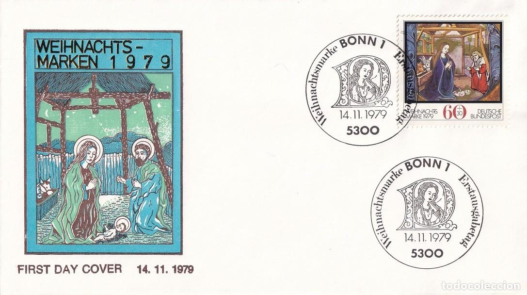 Selos: FDC Alemania 1979 - Navidad - Weihnachtsmarken - Nacimiento