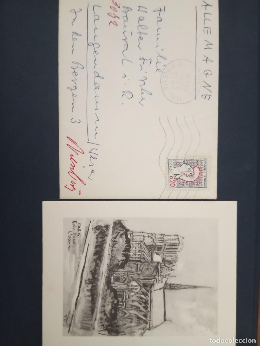 Sellos: FRANCIA, 1962, CARTA CON FELICITACI&Oacute;N CIRCULADA A ALEMANIA