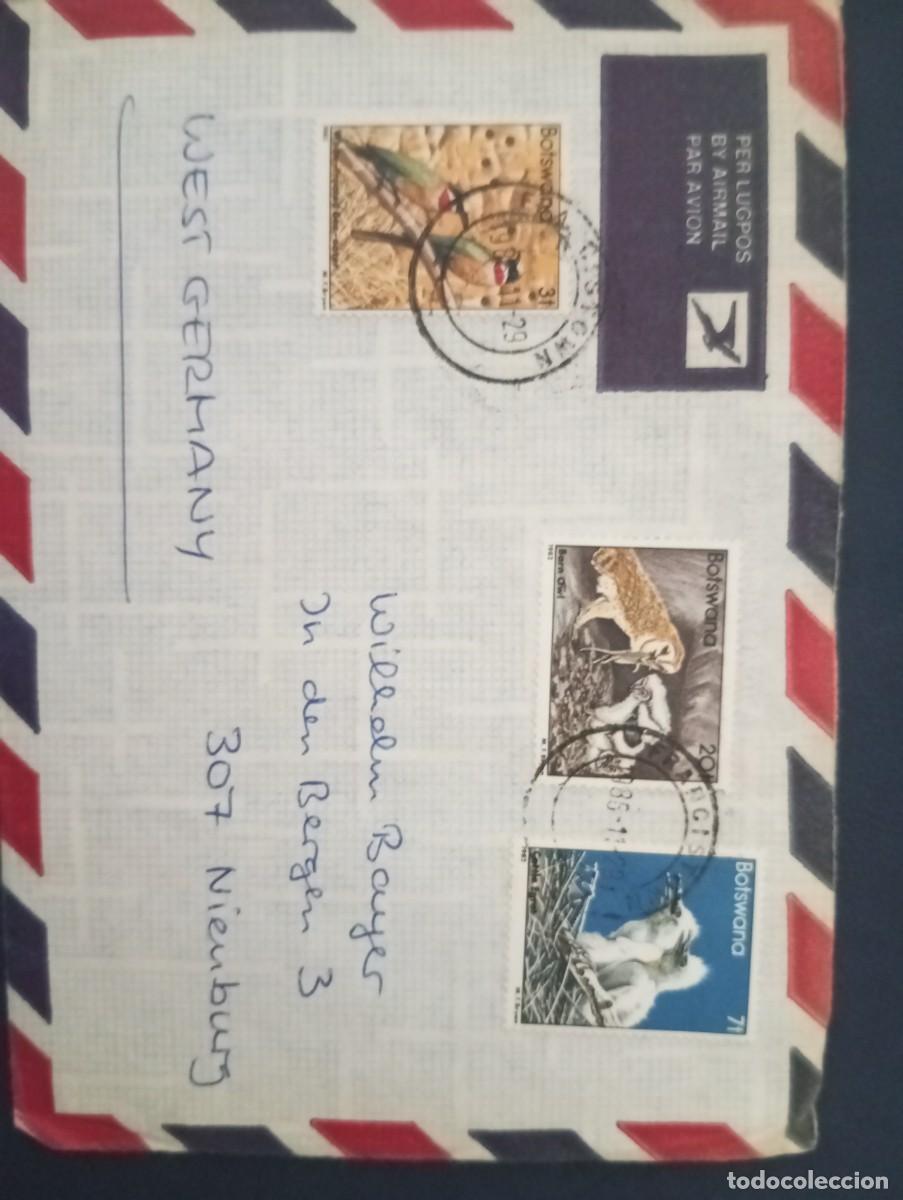 Sellos: BOSTWANA, CERTIFICADO A&Eacute;REO DESTINADO A ALEMANIA