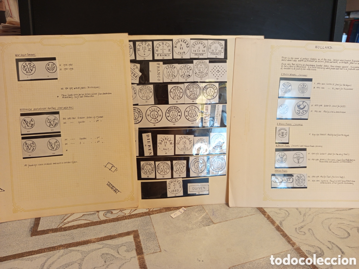 Sellos: Colecci&oacute;n de matasellos holandeses (1850-1907)diversas localidades &mdash; Hoogeveen, Haarlem, Groning Etc
